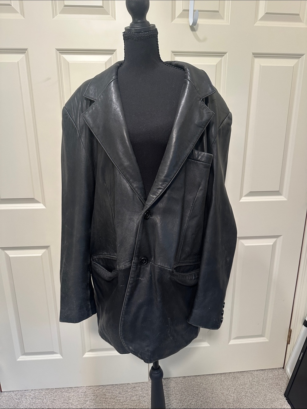 Pelle Studio Black Leather Blazer-Style Jacket